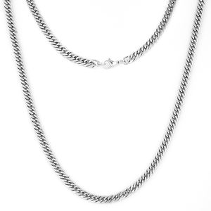 Floreo semi-solid 6 sisi potongan Miami Hip Hop perhiasan 18K berlapis emas pria gelang kalung rantai Kuba - Product Image 3