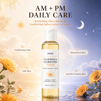 Tonique Clarifiant au Calendula 120ml – Apaisant, Hydratant et Équilibrant pour le Visage avec Niacinamide et Centella pour une Peau Fraîche et Nette
