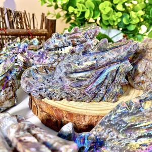 Tête de Dragon Sculptée en Divers Matériaux – Décoration Unique pour Bureau et Domicile – Déco de Bureau Scénique – Vente en Gros - Product Image 3