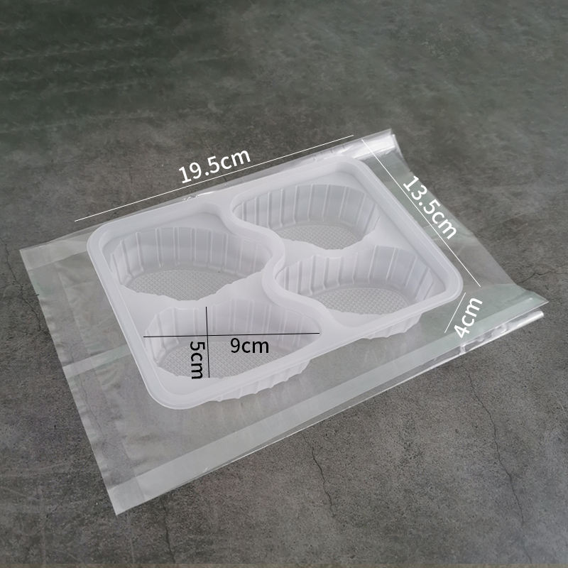 ถาด Baozi 4ตารางพร้อมถุง