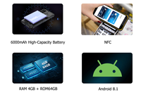 LANDWELL Cloud 9C Compatible con NFC, WIFI, 4G, Seguridad, Pantalla Táctil Android, Equipo de Guardia, Sistema de Patrulla de Vigilancia