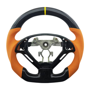 Nouveau produit phare : Volant en cuir perforé en fibre de carbone compatible avec les voitures Infiniti G27 G37 - Product Image 1