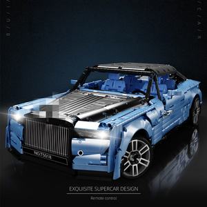 Supercar de haute qualité à l'échelle 1:8, modèle statique électroplaqué, mini MOC, ensemble de blocs de construction de voiture DIY pour adultes et enfants, collection créative - Product Image 3