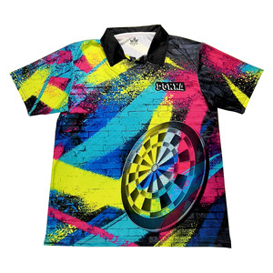Custom Colorful Sublimation Polo Shirt Graphic Print Quick Dry Breathable Comfortable Polyester Men's Polo Shirts