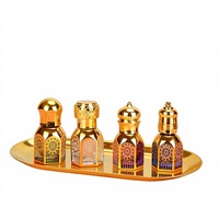 Botol Roll-on Minyak Esensial Emas Terbaru 6ml Parfum Portabel Isi Ulang Botol Kaca Berlapis Emas dengan Sablon Sutra