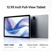 Tablet Anak 12,95 Inci Android 15 Quad-Core 8+128GB Edukasi WiFi Layar Sentuh Kapasitif