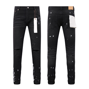 <span class=keywords><strong>Jeans</strong></span> da <span class=keywords><strong>Uomo</strong></span> <span class=keywords><strong>di</strong></span> Alta Qualità Ksubiy, Nuova Collezione, Slim Fit, Effetto Vissuto, Strappati, Vita Media, Pantaloni Casual per l'Autunno - Product Image 2