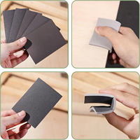 Papier abrasif à grains assortis, humide et sec, imperméable, pour la finition des meubles en bois, en métal et en voiture
