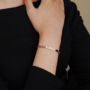 Bracelets perlés tendance, prix multi-niveaux professionnels transfrontaliers, revêtement PVD en acier usiné avec précision, épaisseur - Product Image 5