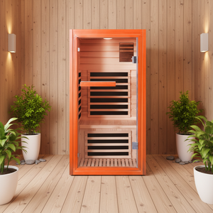 Sauna de Infrarrojos Lejanos para el Hogar, 1065W 120V, Sauna Seca de Madera con Luz Roja y Función de Música Bluetooth, Gran Venta - Product Image 1