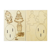 Puzzle en bois Art Déco de Noël et d'anniversaire avec peinture par numéros - Kit cadeau créatif DIY pour enfants et adultes - Activité de vacances