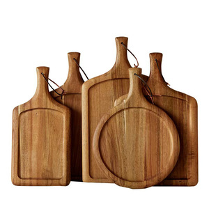 Juego de tablas de madera para servir carne, forma irregular, diseño nórdico duradero, para servir en fiestas - Product Image 1