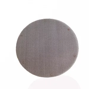 Forniture per filtri per estrusori personalizzati in fabbrica-disco filtrante Micron con schermo a rete saldata a punti ovali rotondi di alta qualità a basso prezzo