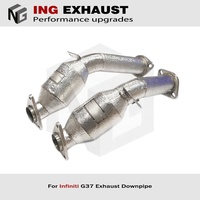 Venta directa de fábrica ING para Infiniti G37 2007 + Infiniti G25 G37 2,5 3,7 escape de acero inoxidable con evento de descuento catalítico