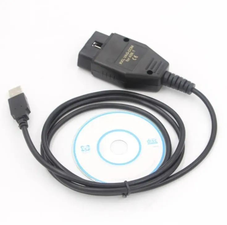 Kabel Diagnostik Mobil, Alat Diagnostik Vag 409 KKL USB 409.1 untuk VW Audi SEAT Skoda