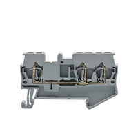 CE,TUV 2.5mm2 plastique cuivre pince à ressort fil pince connecteur Din Rail borniers ST 2.5-TWIN