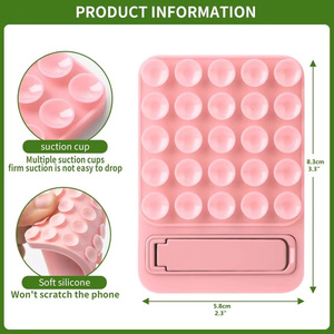 Support de téléphone à ventouse en silicone double face, fixation mains libres à forte adhérence pour selfies et vidéos, compatible iPhone et Android - Product Image 6