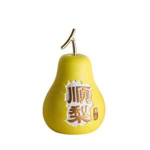 안전하고 매끄러운 사과와 배 모양 장식품, 거실, 복도 및 와인 캐비닛에 적합합니다. - Product Image 5
