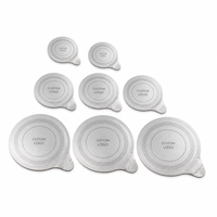 Film en rouleau personnalisé en aluminium brillant souple de qualité alimentaire avec languette de traction pour le scellage de couvercles, idéal pour les pots cosmétiques, les tasses et les bouteilles à sceller à chaud