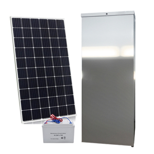 Thương mại AC/DC 24V điện kép năng lượng mặt trời <span class=keywords><strong>Ice</strong></span> Maker tủ lạnh 90kg 24 giờ DIY <span class=keywords><strong>Ice</strong></span> Maker Máy thẳng đứng Tủ đông năng lượng mặt trời bảng điều khiển pin - Product Image 1