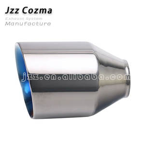 Embout d'échappement universel pour camion, modification, noir, diamètre de 2 à 4 pouces, découpe de 5,91 pouces, longueur totale, sortie simple - Product Image 4