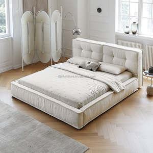 Dacre Boucle Minimalist Simple <strong>Bed</strong> <strong>Frame</strong> - Product Image 6
