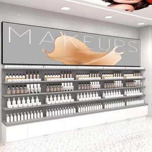 Estantes cosméticos de moda Tienda de belleza Tienda minorista Estante de exhibición de cosméticos con gabinete - Product Image 3