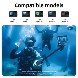 Adaptador TELESIN para GoPro12/11/10, Control Remoto Subacuático, <span class=keywords><strong>Palo</strong></span> Selfie, Resistente al Agua hasta 30 m, para <span class=keywords><strong>Buceo</strong></span>, Hero9/8 con Diseño de Logotipo - Product Image 5