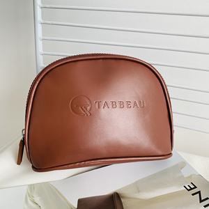 Sac cosmétique en cuir PU mode sacs de maquillage personnalisés sacs de rangement portables pour femmes hommes voyage en plein air plage - Product Image 1