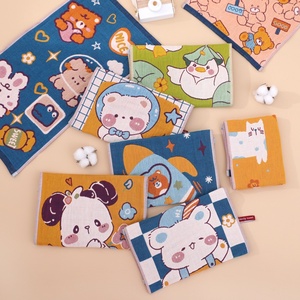 Gauze Children's Towel Jacquard Printed Cartoon Bear/Astronaut/Panda <strong>Face</strong> <strong>Washing</strong> Hand Towel Baby Household Small Hanging - Product Image 4