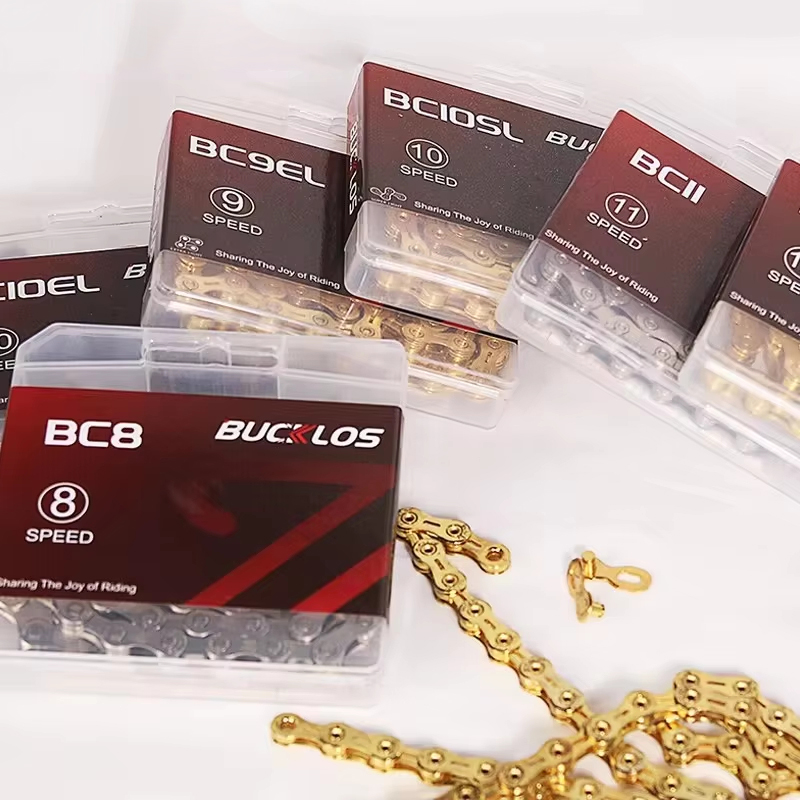 OEM/ODM BUCKLOS MTB велосипедная цепь 8-12 скоростей 8s 9s 10s 11s 12 s для горного шоссейного велосипеда сверхлегкие цепи 116L 126 звенья