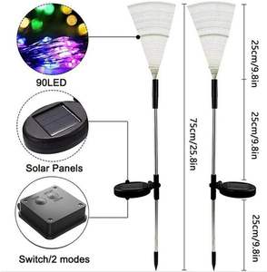 Luces Solares LED Impermeables para Jardín, Paisaje, Camino, Patio, Césped, Bodas, Decoración de Jardín al Aire Libre, 7 Colores Cambiantes, Venta al por Mayor - Product Image 4