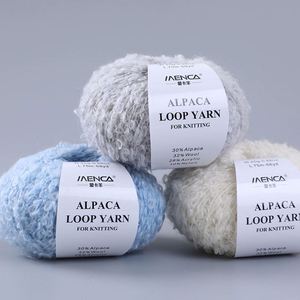 Fil à tricoter en laine d'alpaga Circle Yarn, 26 couleurs, automne et hiver, épaisseur moyenne, pelote de laine pour tricot à la main, 25g par pelote - Product Image 2