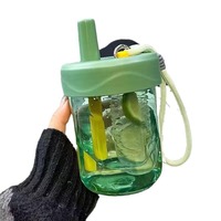 C551 venta al por mayor té creativo separación flor té verano gran capacidad taza de plástico nuevo diseño portátil taza de agua para niños