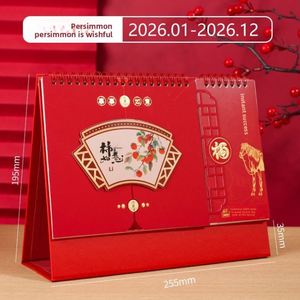 Calendario de Escritorio X418 Alien Lace con Papel Bronceado, Portapapeles, Portaplumas, Calendario 2026, Adornos para Oficina y Negocios - Product Image 4