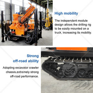 Foreuse à air ORME China Crawler Small Well 150m avec compresseur - Product Image 3