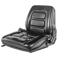 Siège de chariot élévateur universel robuste en cuir PVC noir de haute qualité, neuf, avec réglage du poids en 3 étapes, pour bulldozers