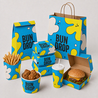 Boîtes d'emballage alimentaire colorées en gros d'usine, personnalisables en couleur, taille et design, avec impression