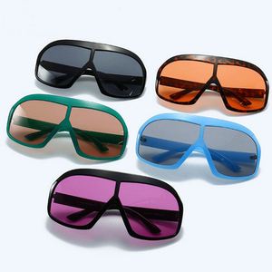 Gafas de Sol Vintage con Logotipo Personalizado para Hombre y Mujer, Gafas de Sol Y2K con Lentes de Una Pieza y Protección UV400 - Product Image 6