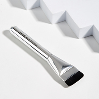 Pinceau de fond de teint doux amélioré avec style éventail à tête plate pour correcteur et eye-liner-Pinceau de fond de teint unique sans trace