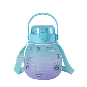 Bouteille d'eau liquide transparente Tristan en plastique pour enfants avec pulvérisateur à gâchette de 32 oz avec échelle - Product Image 6