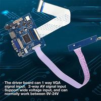 Placa controladora VGA para pantalla de cámara de marcha atrás con cable y control remoto, compatible con placa principal LCD universal de gran formato
