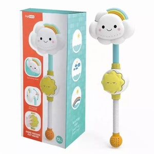Cabeza de ducha de estrella del sol y nube de arcoíris, bañera eléctrica de dibujos animados de agua, juguetes de baño de mano - Product Image 2