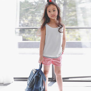 ผู้ผลิตเสื้อยืดเด็กแขนกุดแบบเรียบสำหรับฤดูร้อนในจีน - Product Image 4