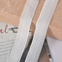 Fabricant de dentelle française élastique en nylon de 2,5 cm, jacquard, accessoires de vêtements, logo personnalisé, couleur, robes de mariée, chaussures, sacs