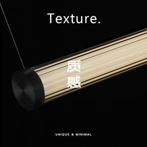 Lámpara de Techo Moderna Minimalista Italiana para Comedor, Diseño Nórdico de Alta Gama para Barra o Mostrador, Lámpara Colgante de Tira de Vidrio de Una Sola Línea - Product Image 4