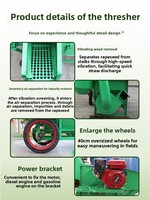 Batteuse multifonctionnelle pour le soja, le sorgho, le maïs et le blé – Machine à décortiquer les céréales et le maïs