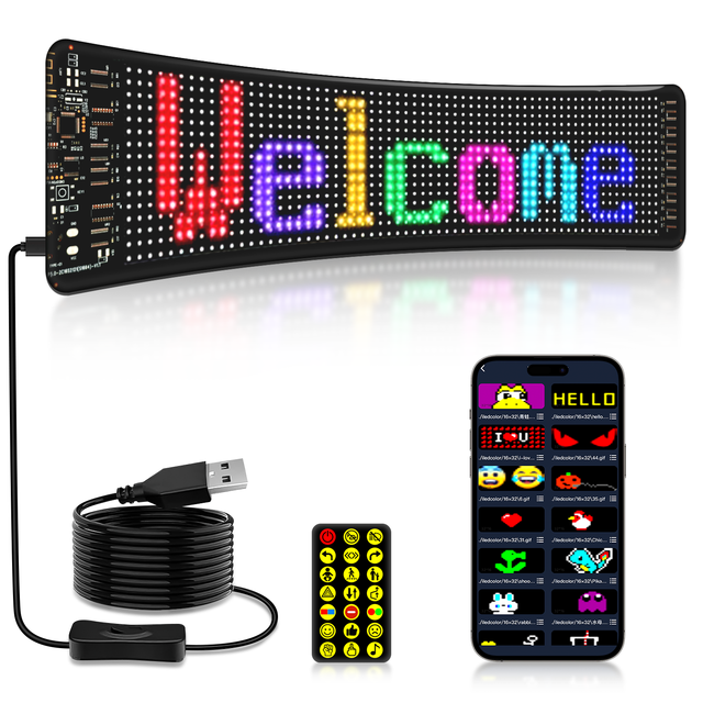 Programmable Winking Blinking Eye Flexible LED Display Devil Eyes Panel With APP Control for Car Window