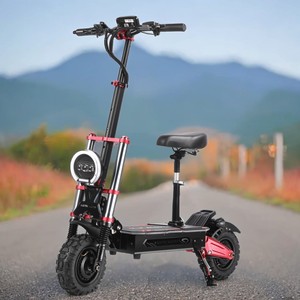 Trottinette électrique à deux roues Boyueda S5 avec déverrouillage NFC, éclairage LED, 60V 6000W, autonomie longue distance de 50-79 miles, roues de 11 pouces, entrepôt USA - Product Image 1