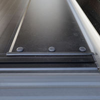 Couverture de benne électrique escamotable encastrée en alliage d'aluminium avec éclairage LED intégré, étanche et verrouillable, sans perçage, pour pick-up Ranger